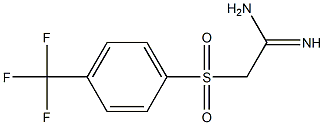 2-(4-TRIFLUOROMETHYLBENZENESULPHONYL)ACETAMIDINE Struktur