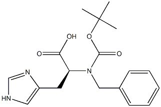 BOC-N-Benyl-L-histidine Struktur