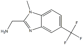 (1-Methyl-5-trifluoromethyl-1H-benzoimidazol-2-yl)methylamine Struktur