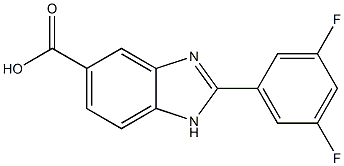 2-(3,5-Difluorophenyl)-1H-benzimidazole-5-carboxylic acid Struktur