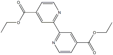 diethyl 2,2'-bipyridine-4,4'-dicarboxylate Struktur