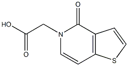 (4-Oxo-4H-thieno[3,2-c]pyridin-5-yl)-acetic acid Struktur