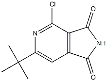 6-tert-Butyl-4-chloro-pyrrolo[3,4-c]pyridine-1,3-dione Struktur