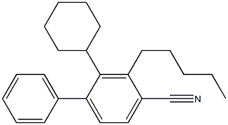 Pentylcyclohexylbiphenyl cyanide Struktur