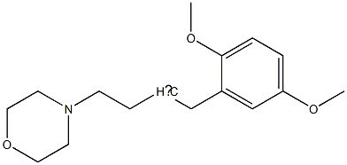 (2,5-Dimethoxy-benzyl)-(3-morpholin-4-yl-propyl)- Struktur