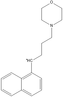 (3-Morpholin-4-yl-propyl)-naphthalen-1-ylmethyl- Struktur