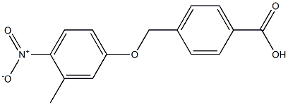 4-(3-Methyl-4-nitro-phenoxymethyl)-benzoic acid Struktur