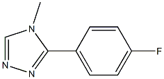 5-(4-Fluoro-phenyl)-4-methyl-4H-[1,2,4]triazole- Struktur