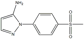 5-Amino-1-(4-(methylsulfonyl)phenyl)-1H-pyrazole Struktur