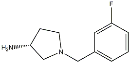 (3R)-1-(3-fluorobenzyl)pyrrolidin-3-amine Struktur