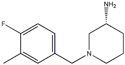 (3R)-1-(4-fluoro-3-methylbenzyl)piperidin-3-amine Struktur