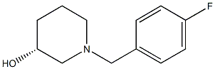 (3R)-1-(4-fluorobenzyl)piperidin-3-ol Struktur