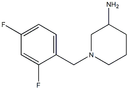 1-(2,4-difluorobenzyl)piperidin-3-amine Struktur