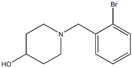 1-(2-bromobenzyl)piperidin-4-ol Struktur