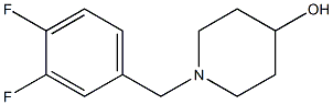 1-(3,4-difluorobenzyl)piperidin-4-ol Struktur