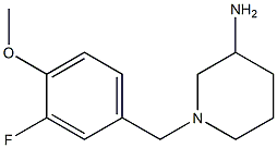 1-(3-fluoro-4-methoxybenzyl)piperidin-3-amine Struktur