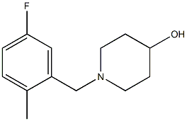 1-(5-fluoro-2-methylbenzyl)piperidin-4-ol Struktur