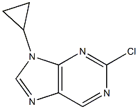 2-chloro-9-cyclopropyl-9H-purine Struktur