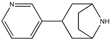 3-pyridin-3-yl-8-azabicyclo[3.2.1]octane Struktur