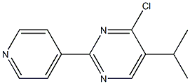 4-chloro-5-(1-methylethyl)-2-pyridin-4-ylpyrimidine Struktur