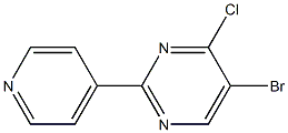 5-bromo-4-chloro-2-pyridin-4-ylpyrimidine Struktur