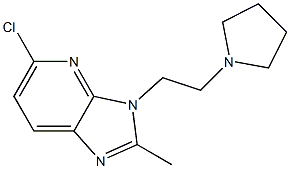 5-chloro-2-methyl-3-(2-pyrrolidin-1-ylethyl)-3H-imidazo[4,5-b]pyridine Struktur