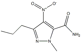 4-Nitro-1-methyl-3-n-propyl
pyrazole-5-carboxamide Struktur