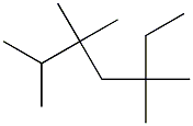 2,3,3,5,5-pentamethylheptane Struktur