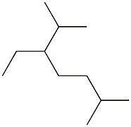 2,6-dimethyl-3-ethylheptane Struktur