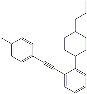 1-METHYL-4-[(4-PROPYLCYCLOHEXYL PHENYL)ETHYNYL]BENZENE Struktur