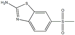 2-AMINO-6-(METHYLSULPHONYL) BENZOTHIAZOLE Struktur