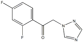 1-(2,4-DIFLUOROPHENYL)-2-(1H-1,2,4-TRIAZOL-1-YL)-1-ETHANONE Struktur