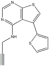 N4-PROP-2-YNYL-5-(2-THIENYL)THIENO[2,3-D]PYRIMIDINE-4-AMINE Struktur