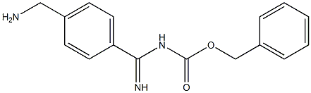 4-AMINOMETHYL-1-[N-BENZYLOXYCARBONYL AMIDINO]BENZENE Struktur