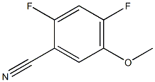 2,4-DIFLUORO-5-METHOXY BENZONITRILE Struktur