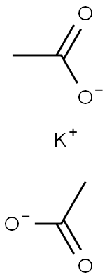 potassium biacetate Struktur