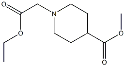 1-ethoxycarbonylmethyl-piperidine-4-carboxylicacid methyl ester Struktur