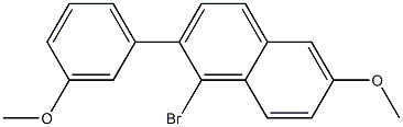 1-BROMO-6-METHOXY-2-(3-METHOXYPHENYL)-NAPHTHALENE Struktur