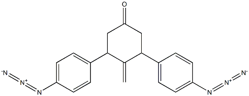 CYCLOHEXANONE, 2,6-BIS [4-AZIDOPHENYL] METHYLENE-4 Struktur