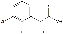 3-CHLORO-2-FLUOROMANDELIC ACID Struktur