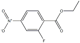 2-FLUORO-4-NITROBENZOIC ACID ETHYL ESTER Struktur