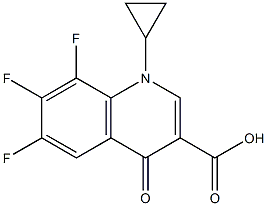 1-CYCLOPROPYL -6,7,8-TRIFLUORO-1,4-DIHYDRO-4-OXOQUINOLINE-3-CARBOXYLIC ACID Struktur