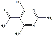 2,4-DIAMINO-6-HYDROXYPYRIMIDINE-5-CARBOXAMIDE Struktur