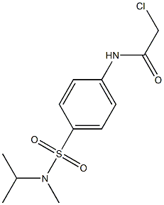 2-CHLORO-N-(4-{[ISOPROPYL(METHYL)AMINO]SULFONYL}PHENYL)ACETAMIDE Struktur