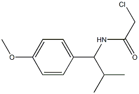 2-CHLORO-N-[1-(4-METHOXYPHENYL)-2-METHYLPROPYL]ACETAMIDE Struktur