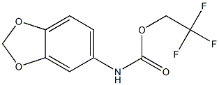 2,2,2-TRIFLUOROETHYL 1,3-BENZODIOXOL-5-YLCARBAMATE Struktur