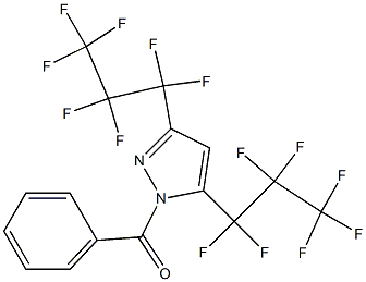 1-BENZOYL-3,5-BIS(PERFLUOROPROPYL)PYRAZOLE 97% Struktur