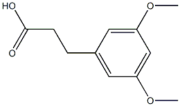 3,5-DIMETHOXYHYDROCINNAMIC ACID Struktur