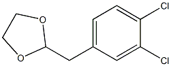 1,2-DICHLORO-4-(1,3-DIOXOLAN-2-YLMETHYL)BENZENE 96% Struktur