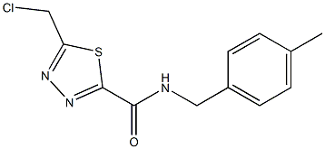 5-(CHLOROMETHYL)-N-(4-METHYLBENZYL)-1,3,4-THIADIAZOLE-2-CARBOXAMIDE Struktur